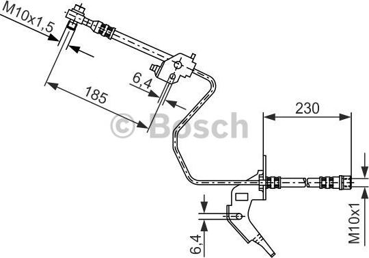 BOSCH 1 987 476 200 - Əyləc şlanqı www.furqanavto.az