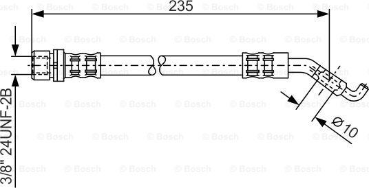 BOSCH 1 987 476 207 - Əyləc şlanqı furqanavto.az