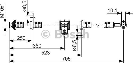 BOSCH 1 987 476 755 - Əyləc şlanqı furqanavto.az