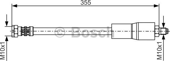 BOSCH 1 987 476 751 - Əyləc şlanqı furqanavto.az