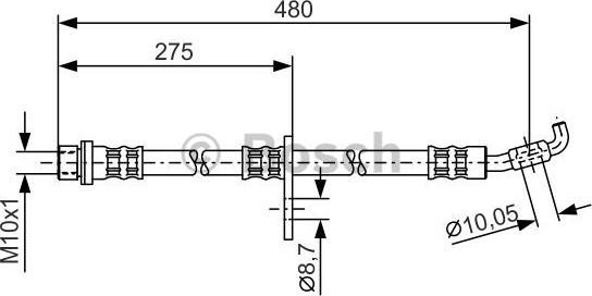 BOSCH 1 987 476 757 - Əyləc şlanqı furqanavto.az