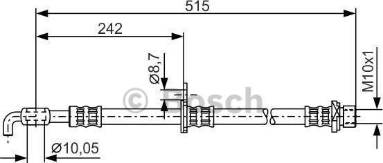 BOSCH 1 987 476 780 - Əyləc şlanqı furqanavto.az