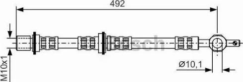 BOSCH 1 987 476 724 - Əyləc şlanqı furqanavto.az