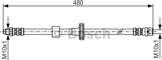 BOSCH 1 987 476 778 - Əyləc şlanqı www.furqanavto.az