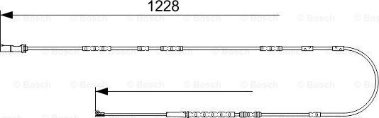 BOSCH 1 987 473 547 - Xəbərdarlıq Kontakt, əyləc padinin aşınması www.furqanavto.az