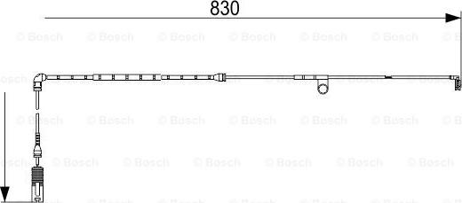 BOSCH 1 987 473 561 - Xəbərdarlıq Kontakt, əyləc padinin aşınması furqanavto.az