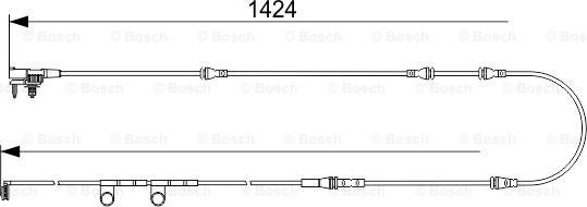 BOSCH 1 987 473 563 - Xəbərdarlıq Kontakt, əyləc padinin aşınması furqanavto.az