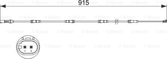 BOSCH 1 987 473 509 - Xəbərdarlıq Kontakt, əyləc padinin aşınması furqanavto.az