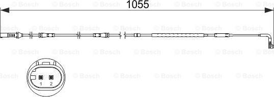 BOSCH 1 987 473 506 - Xəbərdarlıq Kontakt, əyləc padinin aşınması furqanavto.az