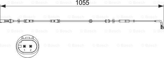 BOSCH 1 987 473 507 - Xəbərdarlıq Kontakt, əyləc padinin aşınması furqanavto.az