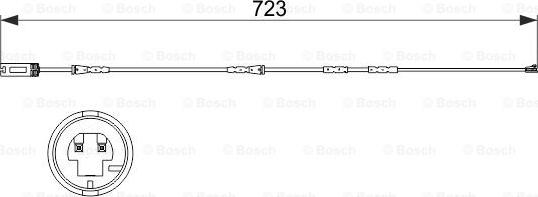 BOSCH 1 987 473 514 - Xəbərdarlıq Kontakt, əyləc padinin aşınması furqanavto.az