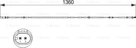 BOSCH 1 987 473 518 - Xəbərdarlıq Kontakt, əyləc padinin aşınması furqanavto.az