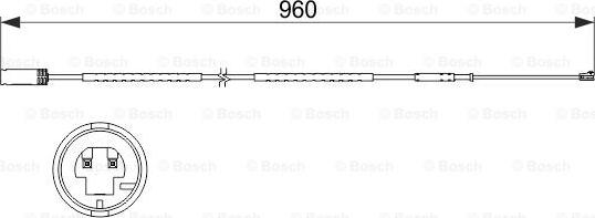 BOSCH 1 987 473 523 - Xəbərdarlıq Kontakt, əyləc padinin aşınması furqanavto.az