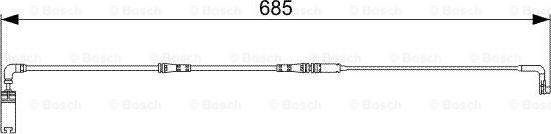 BOSCH 1 987 473 003 - Xəbərdarlıq Kontakt, əyləc padinin aşınması furqanavto.az