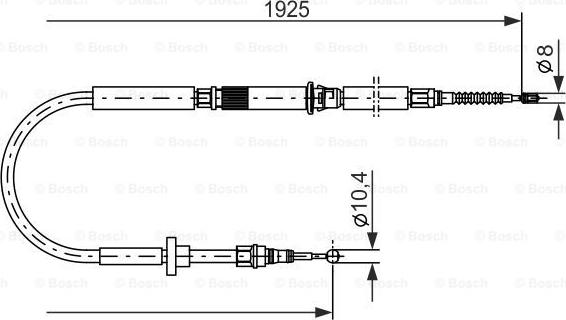 BOSCH 1 987 477 959 - Kabel, dayanacaq əyləci furqanavto.az