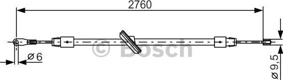 BOSCH 1 987 477 901 - Kabel, dayanacaq əyləci furqanavto.az