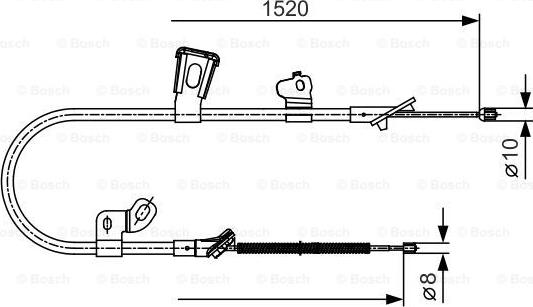 BOSCH 1 987 477 918 - Kabel, dayanacaq əyləci furqanavto.az