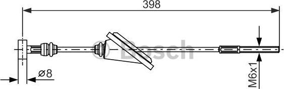 BOSCH 1 987 477 985 - Kabel, dayanacaq əyləci furqanavto.az