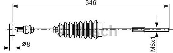 BOSCH 1 987 477 986 - Kabel, dayanacaq əyləci furqanavto.az