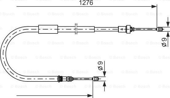 BOSCH 1 987 477 938 - Kabel, dayanacaq əyləci furqanavto.az