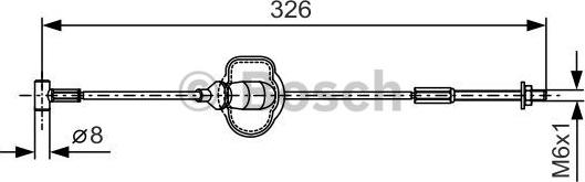 BOSCH 1 987 477 929 - Kabel, dayanacaq əyləci furqanavto.az