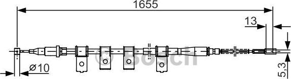 BOSCH 1 987 477 920 - Kabel, dayanacaq əyləci furqanavto.az