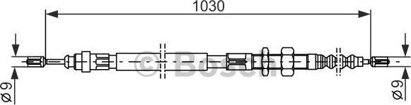 BOSCH 1 987 477 491 - Kabel, dayanacaq əyləci furqanavto.az