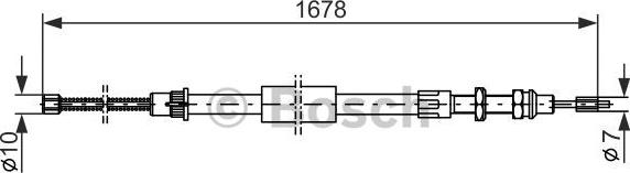 BOSCH 1 987 477 451 - Kabel, dayanacaq əyləci furqanavto.az