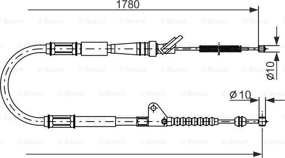 BOSCH 1 987 477 414 - Kabel, dayanacaq əyləci furqanavto.az