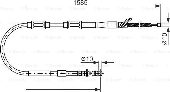 BOSCH 1 987 477 413 - Kabel, dayanacaq əyləci furqanavto.az