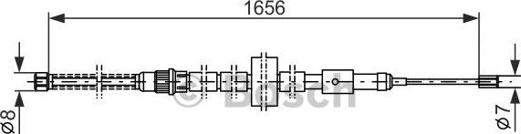 BOSCH 1 987 477 429 - Kabel, dayanacaq əyləci furqanavto.az