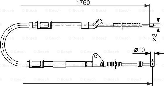 BOSCH 1 987 477 541 - Kabel, dayanacaq əyləci furqanavto.az