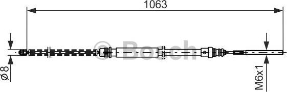 BOSCH 1 987 477 568 - Kabel, dayanacaq əyləci furqanavto.az