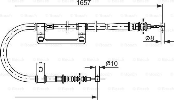 BOSCH 1 987 477 501 - Kabel, dayanacaq əyləci furqanavto.az