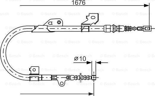 BOSCH 1 987 477 538 - Kabel, dayanacaq əyləci furqanavto.az