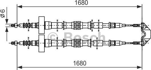 BOSCH 1 987 477 528 - Kabel, dayanacaq əyləci furqanavto.az