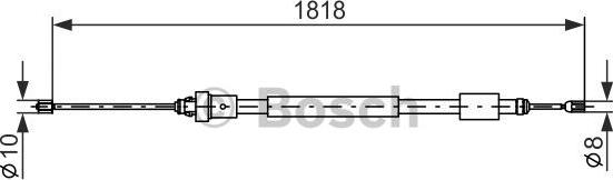 BOSCH 1 987 477 577 - Kabel, dayanacaq əyləci furqanavto.az