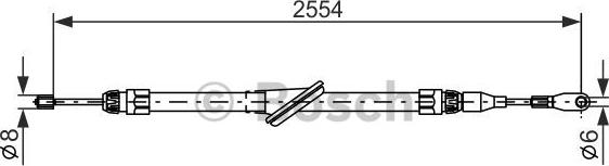 BOSCH 1 987 477 699 - Kabel, dayanacaq əyləci furqanavto.az