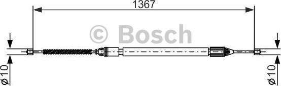 BOSCH 1 987 477 640 - Kabel, dayanacaq əyləci furqanavto.az