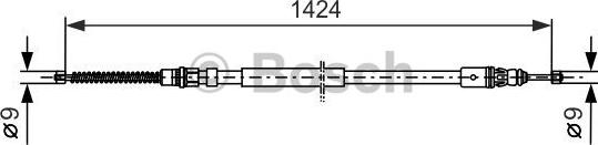 BOSCH 1 987 477 665 - Kabel, dayanacaq əyləci furqanavto.az