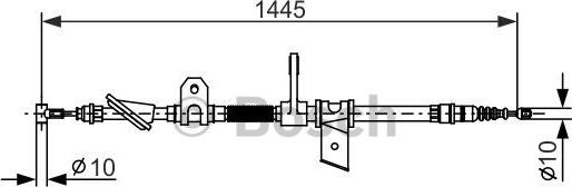 BOSCH 1 987 477 624 - Kabel, dayanacaq əyləci furqanavto.az