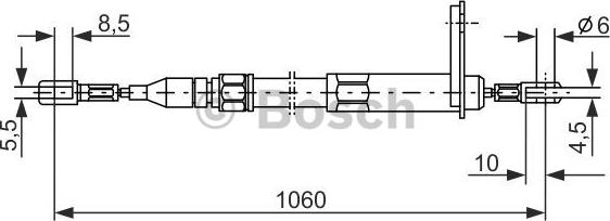 BOSCH 1 987 477 047 - Kabel, dayanacaq əyləci furqanavto.az