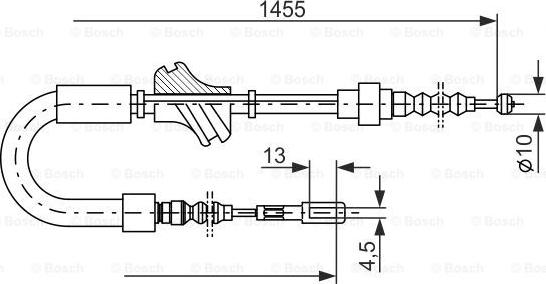 BOSCH 1 987 477 062 - Kabel, dayanacaq əyləci furqanavto.az