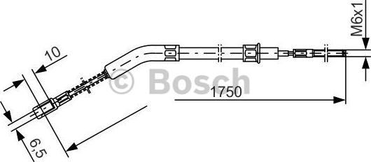 BOSCH 1 987 477 036 - Kabel, dayanacaq əyləci furqanavto.az