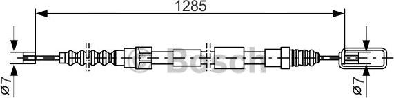 BOSCH 1 987 477 155 - Kabel, dayanacaq əyləci furqanavto.az