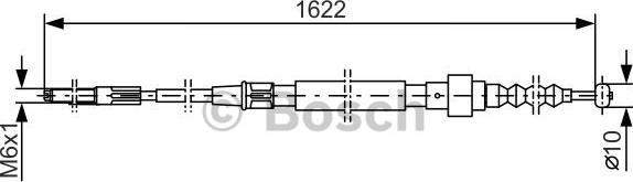 BOSCH 1 987 477 167 - Kabel, dayanacaq əyləci furqanavto.az