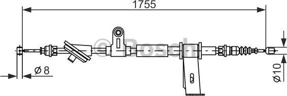 BOSCH 1 987 477 111 - Kabel, dayanacaq əyləci furqanavto.az