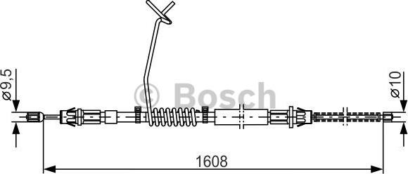 BOSCH 1 987 477 180 - Kabel, dayanacaq əyləci furqanavto.az