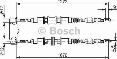 Parts-Mall PTC-042 - Kabel, dayanacaq əyləci furqanavto.az