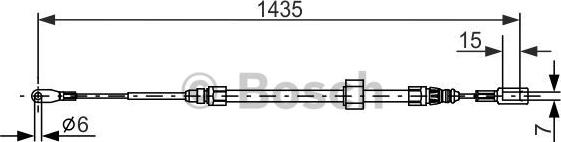 BOSCH 1 987 477 853 - Kabel, dayanacaq əyləci furqanavto.az